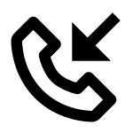 Phone Incoming SVG Icon
